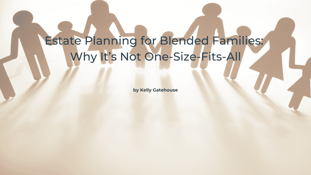 Cut images of adults and children holding hands while standing in a circle | Featured Image for the Estate Planning for Blended Families Why It’s Not One-Size-Fits-All blog.