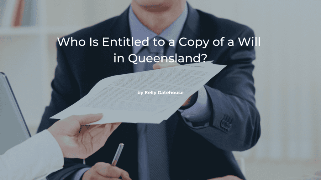 Person being handed legal documents | Featured Image for the Who Is Entitled to a Copy of a Will in Queensland blog.